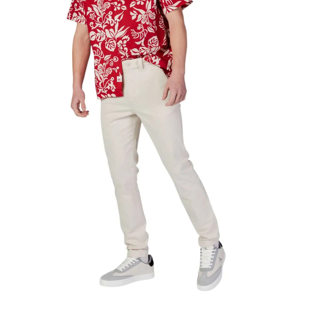 Tommy Hilfiger Jeans Beige Cotton Skinny Pants