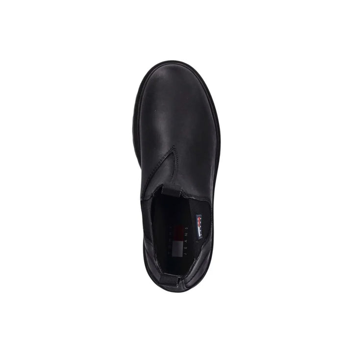 Tommy Hilfiger Jeans Black Leather Chelsea Boots