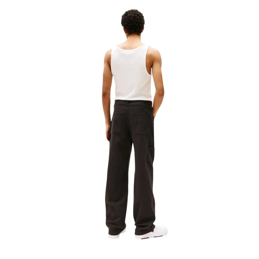 Tommy Hilfiger Jeans Black Organic Cotton Casual Pants