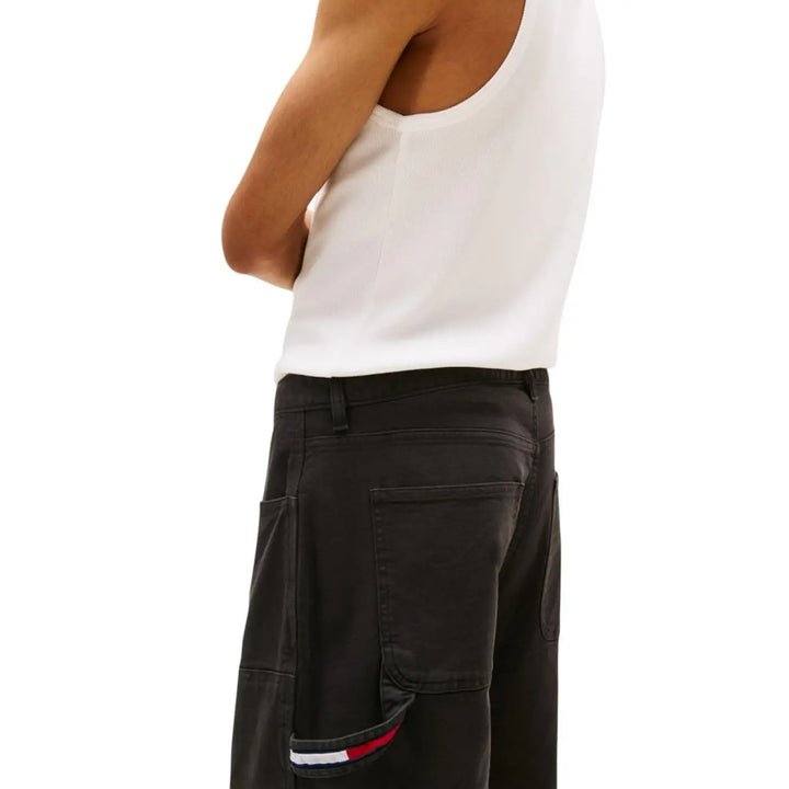 Tommy Hilfiger Jeans Black Organic Cotton Casual Pants