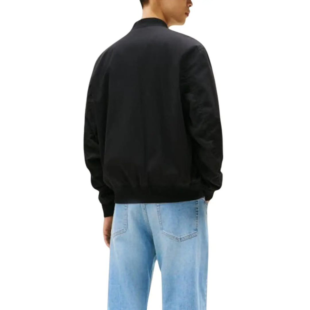 Tommy Hilfiger Jeans Black Recycled Cotton Bomber
