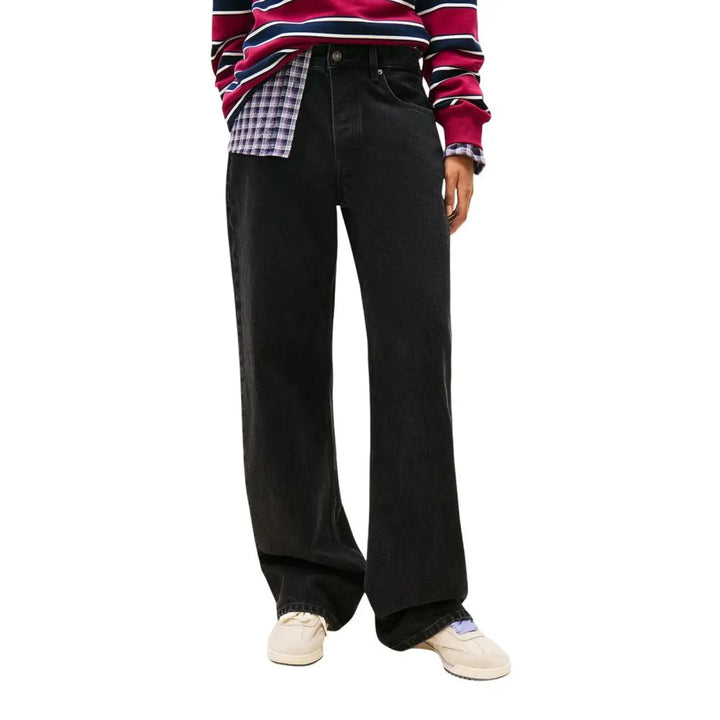 Tommy Hilfiger Jeans Black Recycled Cotton Bootcut