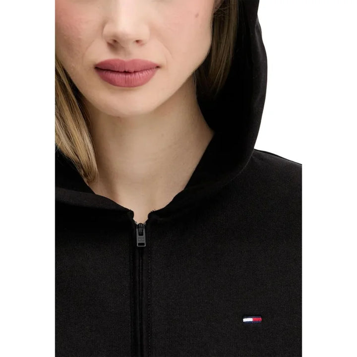 Tommy Hilfiger Jeans Black Recycled Cotton Hoodie