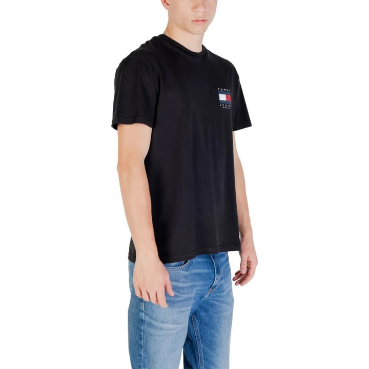 Tommy Hilfiger Jeans Black Recycled Cotton T-Shirt
