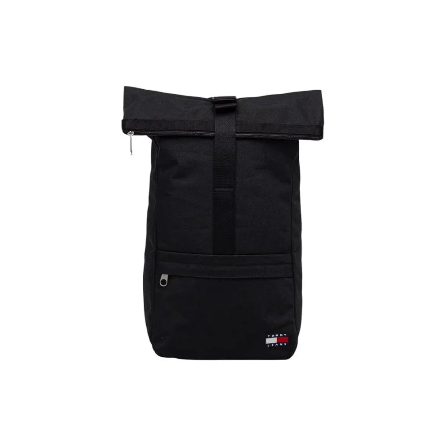 Tommy Hilfiger Jeans Black Recycled Polyester Backpack