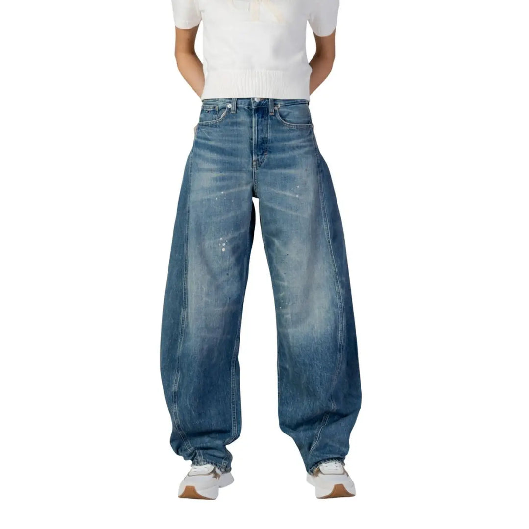 Tommy Hilfiger Jeans Blue Recycled Cotton Flared