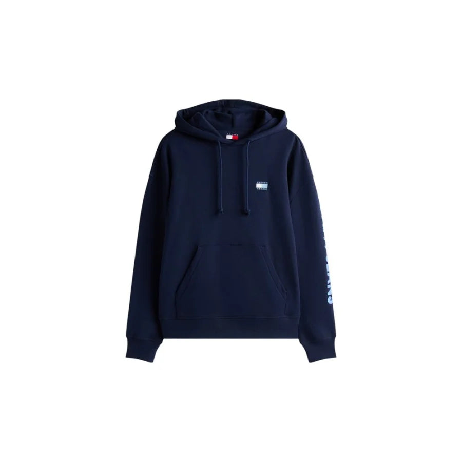 Tommy Hilfiger Jeans Blue Recycled Cotton Hoodie