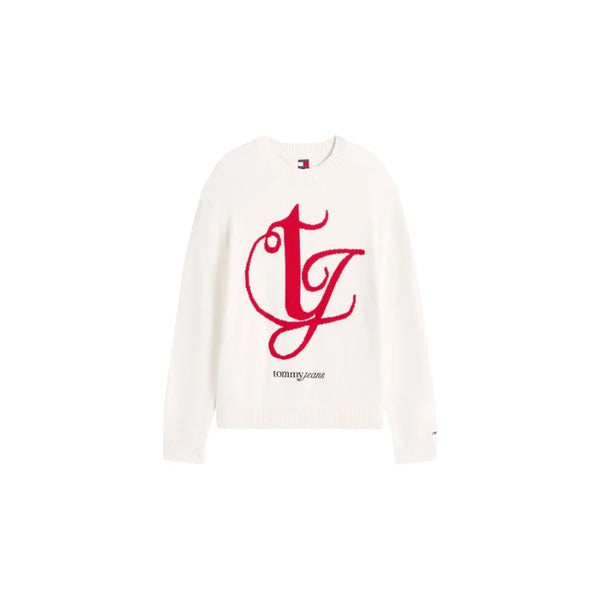 Tommy Hilfiger Jeans Cream Recycled Cotton Sweatshirt