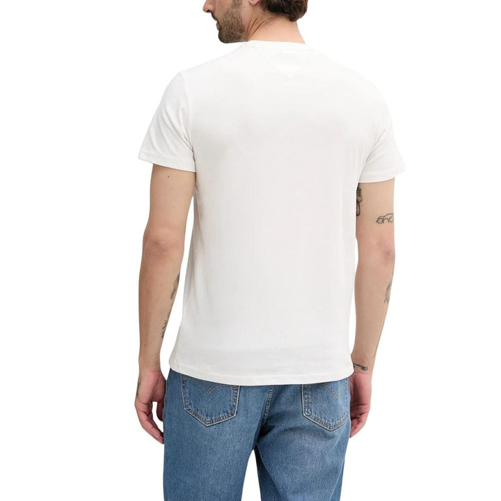 Tommy Hilfiger Jeans Cream Recycled Cotton T-shirt