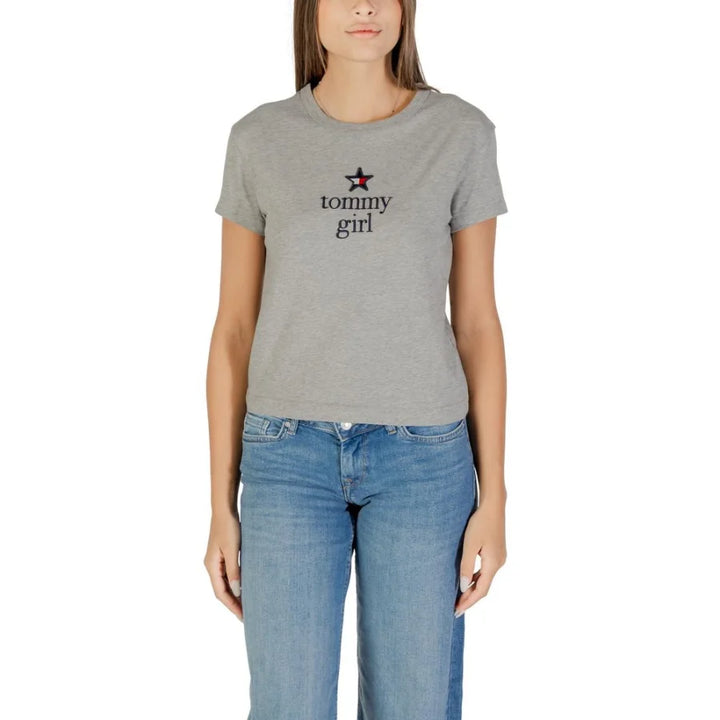 Tommy Hilfiger Jeans Gray Organic Cotton T-Shirt