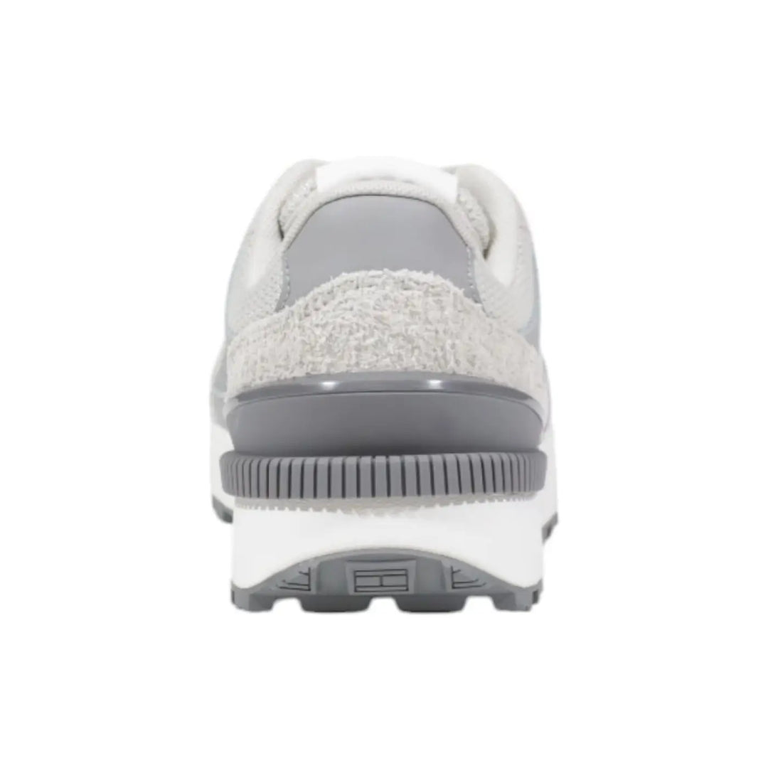 Tommy Hilfiger Jeans Gray Suede Leather Athletic Sneakers