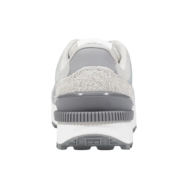 Tommy Hilfiger Jeans Gray Suede Leather Athletic Sneakers