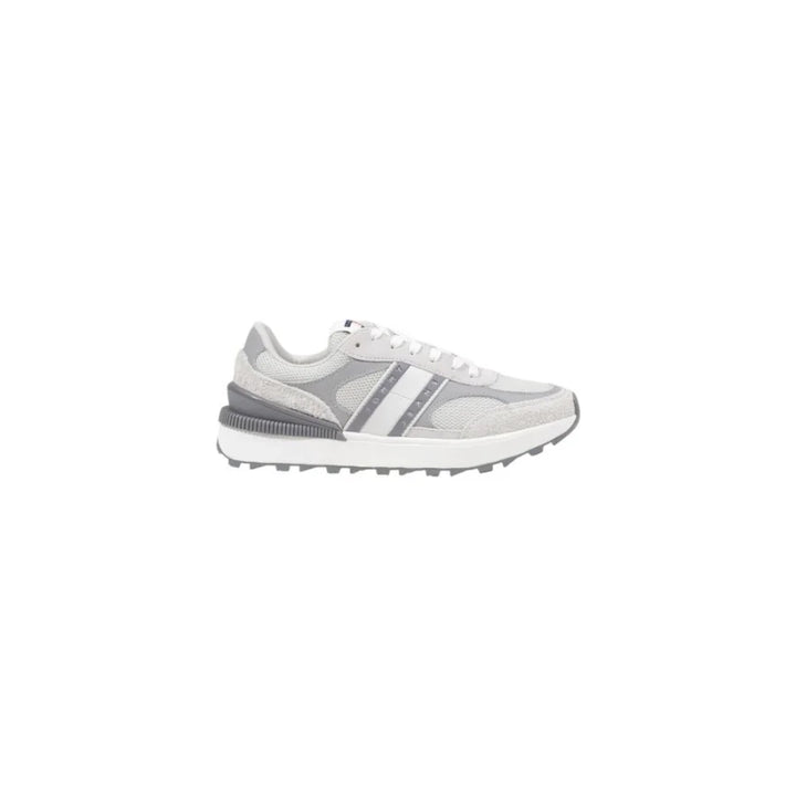 Tommy Hilfiger Jeans Gray Suede Leather Athletic Sneakers