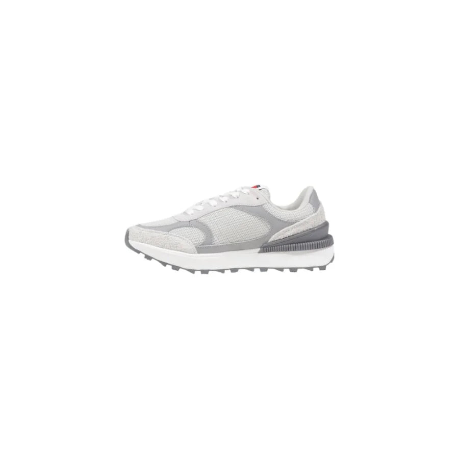 Tommy Hilfiger Jeans Gray Suede Leather Athletic Sneakers