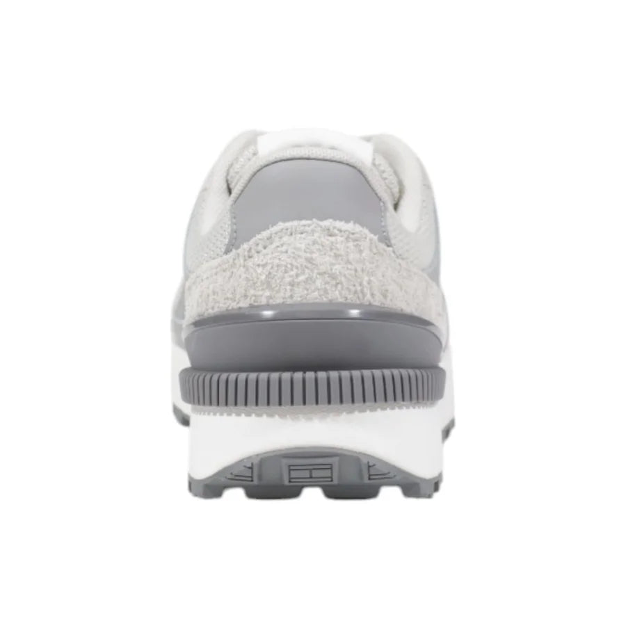 Tommy Hilfiger Jeans Gray Suede Leather Athletic Sneakers