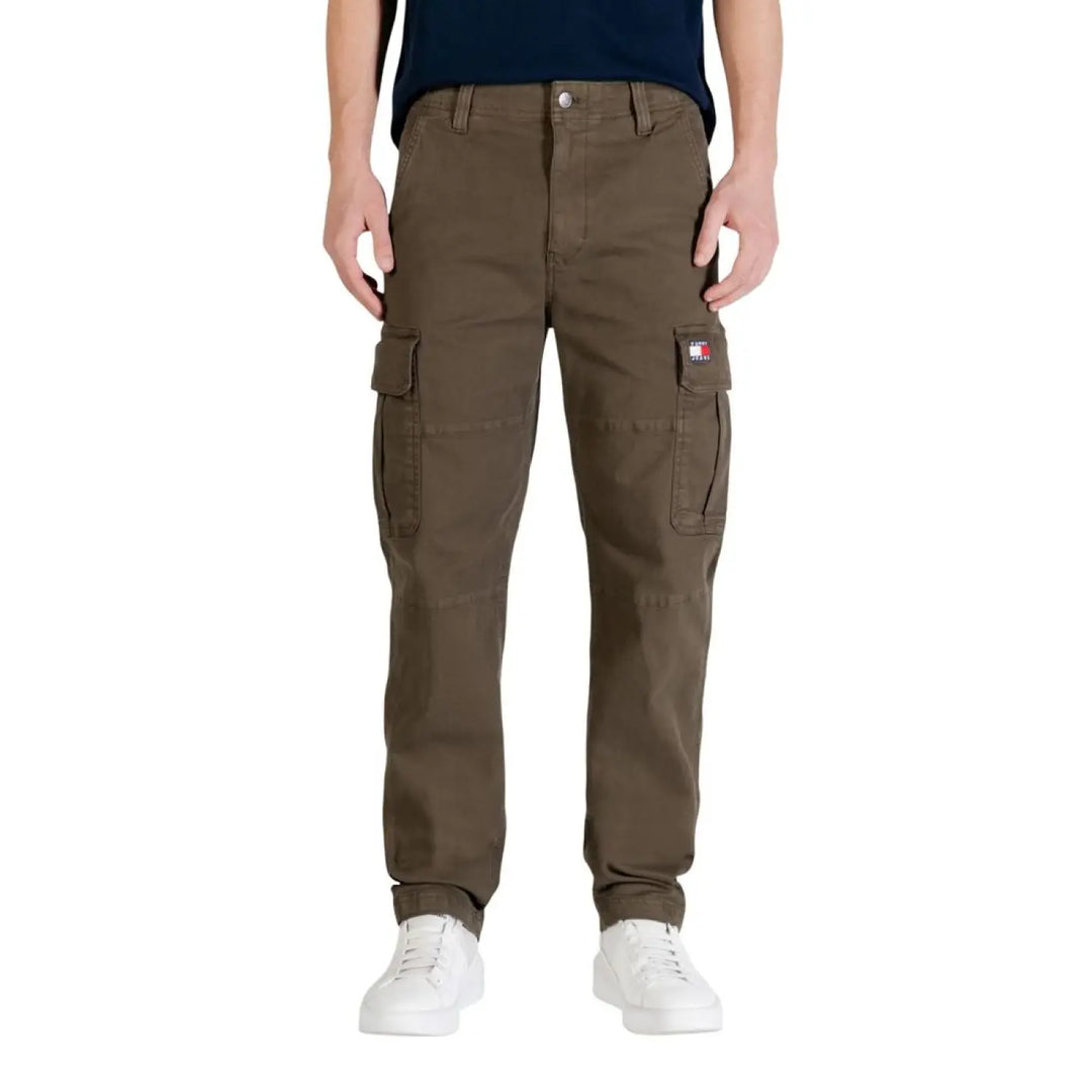 Tommy Hilfiger Jeans Green Recycled Cotton Cargo Pants