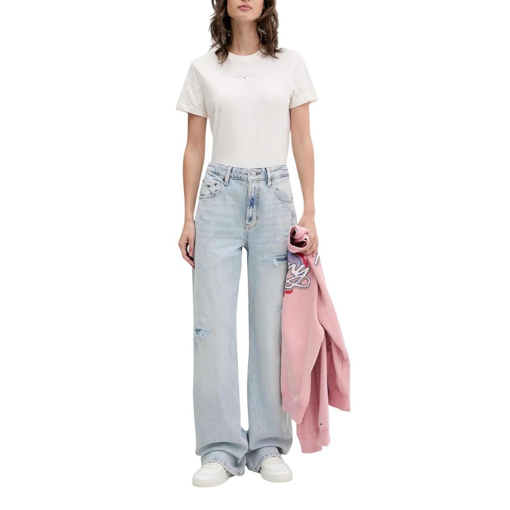 Tommy Hilfiger Jeans Light Blue Recycled Cotton Mom