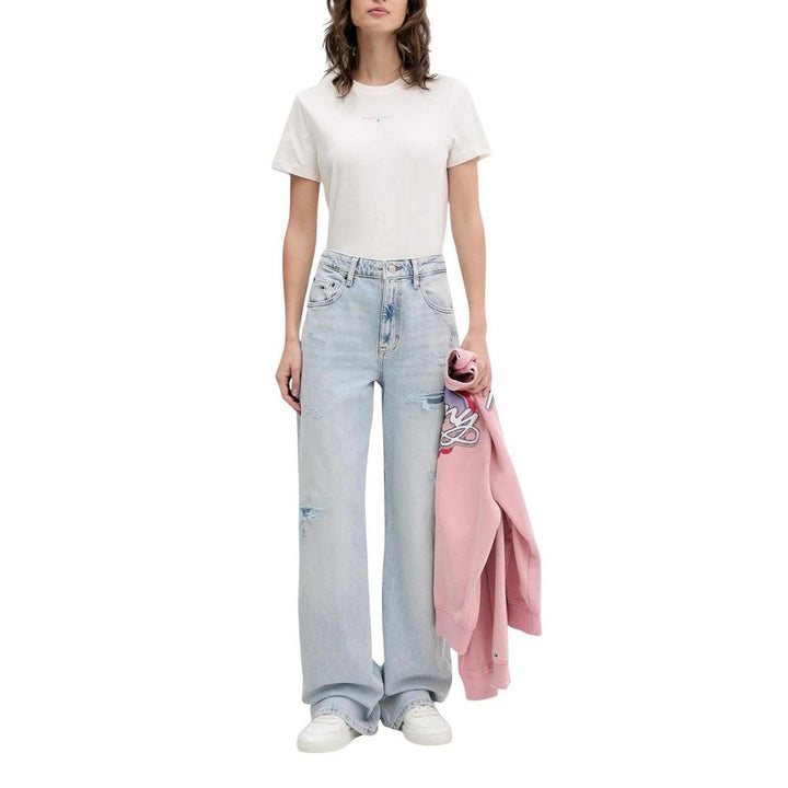 Tommy Hilfiger Jeans Light Blue Recycled Cotton Mom