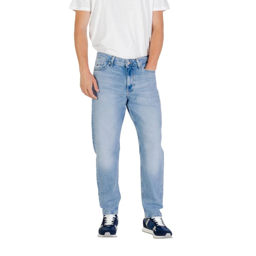 Tommy Hilfiger Jeans Light Blue Recycled Cotton Slim Fit