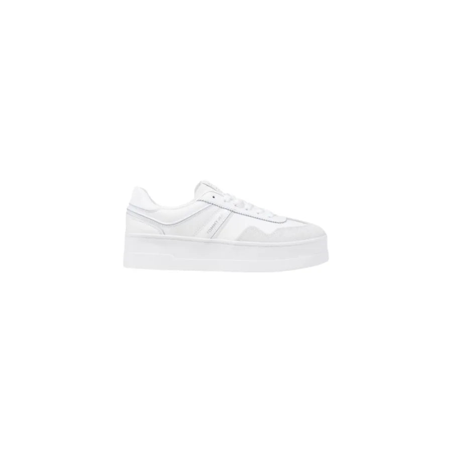 Tommy Hilfiger Jeans White Artificial Leather Platform Sneakers