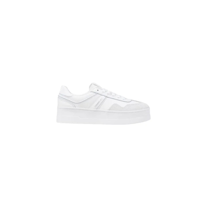 Tommy Hilfiger Jeans White Artificial Leather Platform Sneakers
