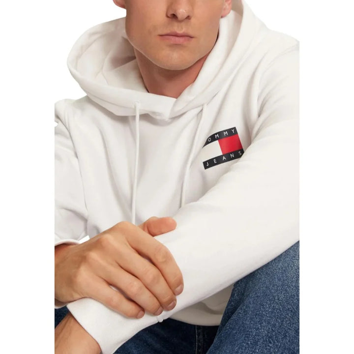 Tommy Hilfiger Jeans White Cotton Hoodie