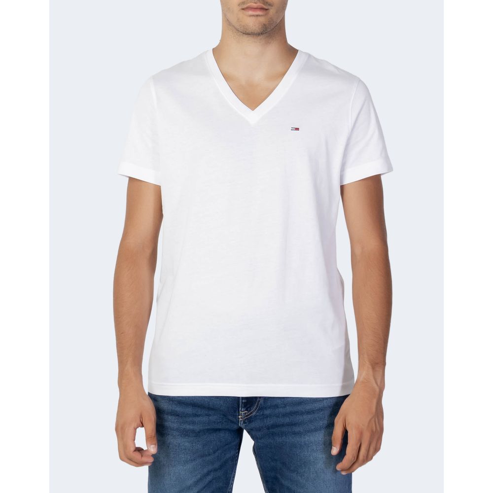 Tommy Hilfiger Jeans White Cotton T-shirt