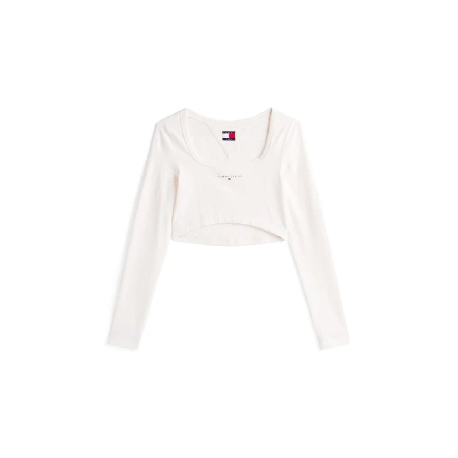 Tommy Hilfiger Jeans White Recycled Cotton Sportswear