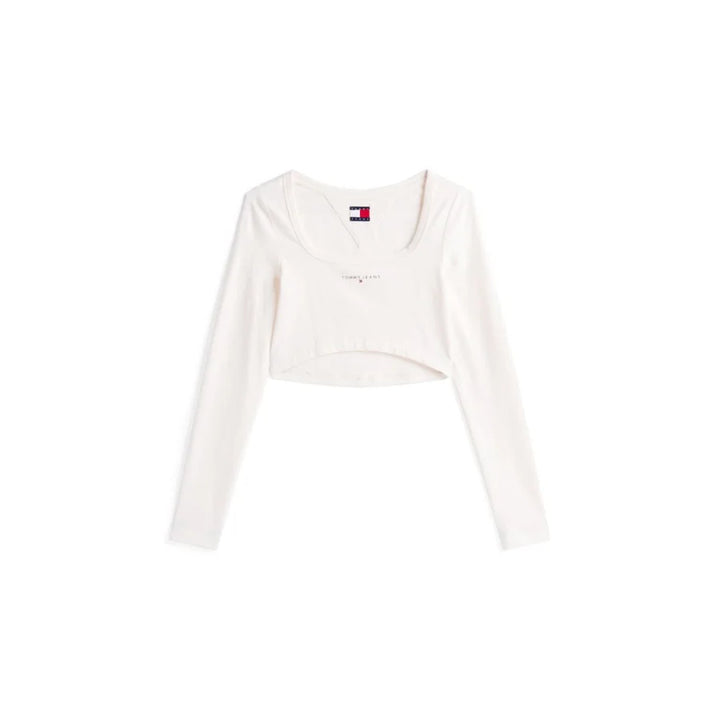 Tommy Hilfiger Jeans White Recycled Cotton Sportswear