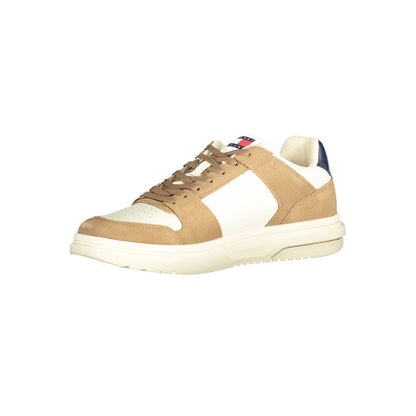 Tommy Hilfiger Laced Sports Shoe Classic American Cool in Brown and Blue