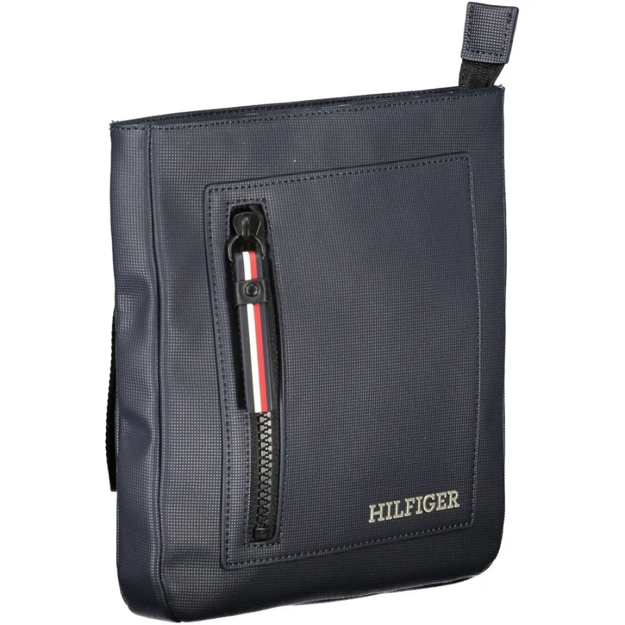 Tommy Hilfiger Navy Polyurethane Men’s Shoulder Bag