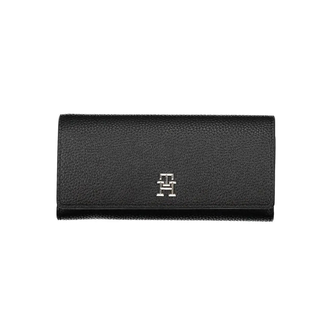 Tommy Hilfiger Nero Poliuretano Donna Portafoglio