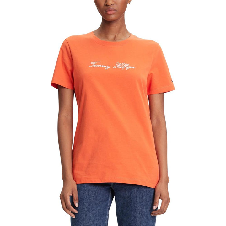 Tommy Hilfiger - Orange Recycled Cotton T-Shirt