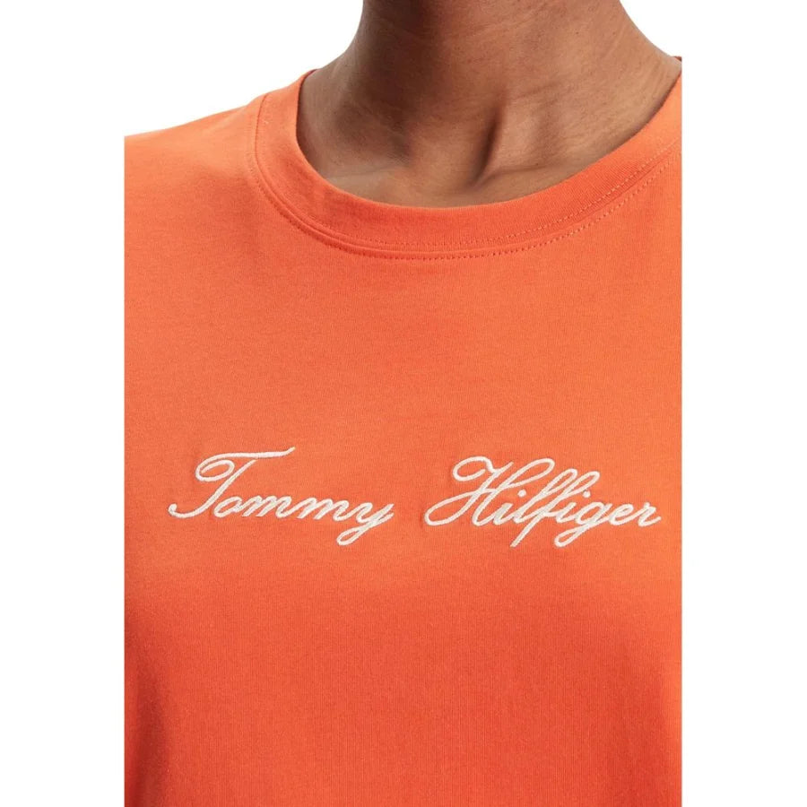 Tommy Hilfiger Orange Recycled Cotton T-Shirt