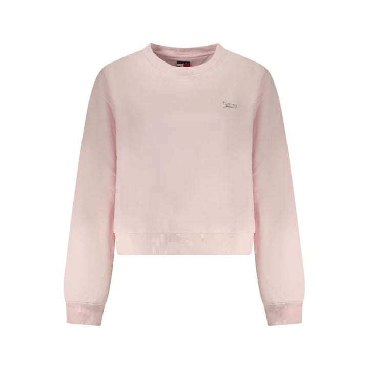 Tommy Hilfiger Pink Cotton Women Sweatshirt