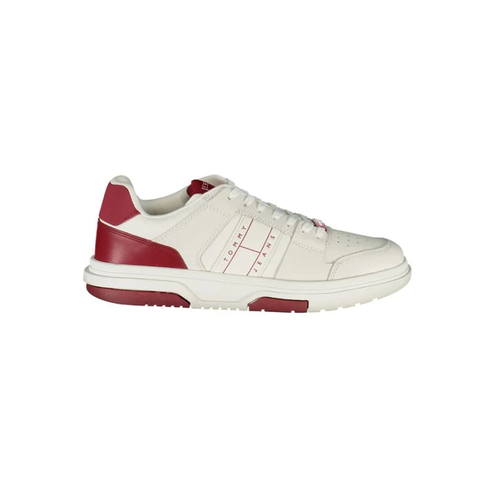 Tommy Hilfiger Red Polyurethane Men’s Sneaker