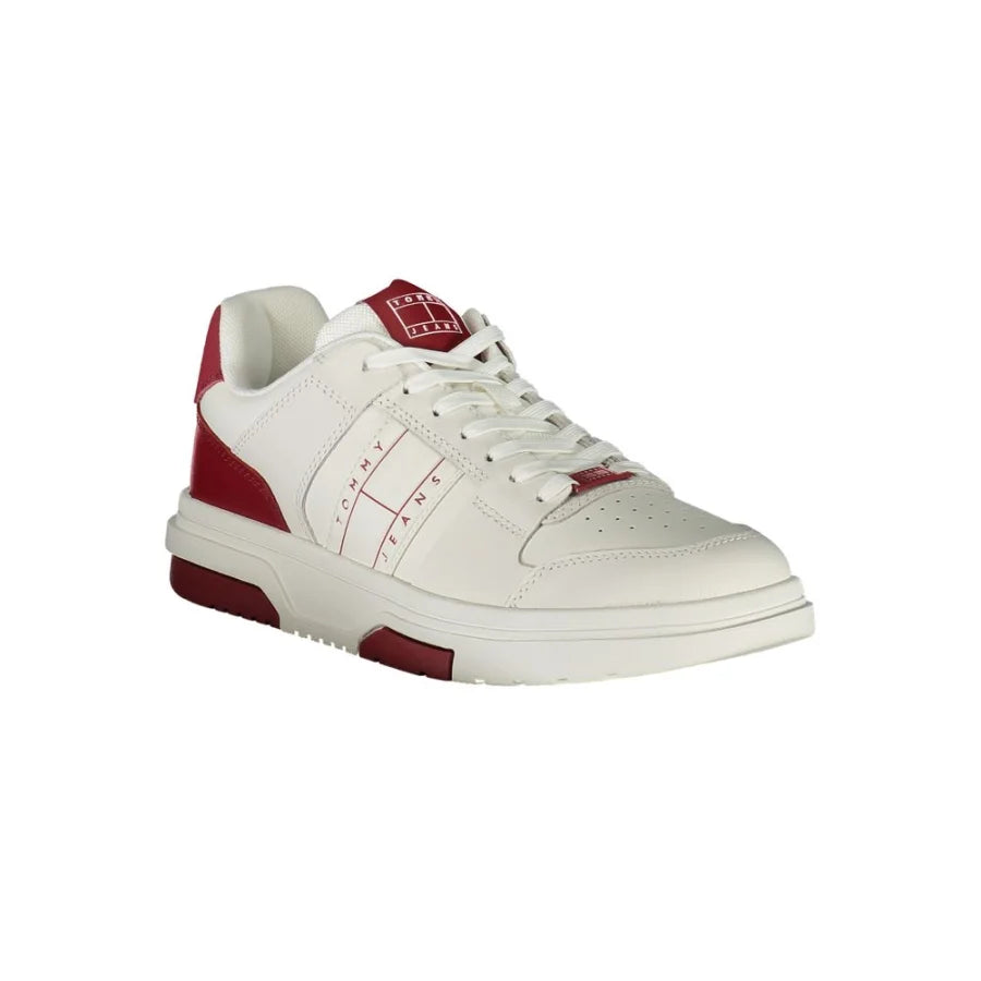 Tommy Hilfiger Red Polyurethane Men’s Sneaker