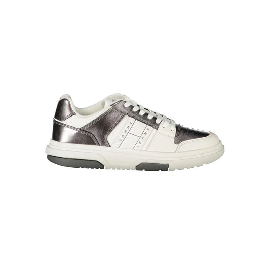 Tommy Hilfiger Sneakers White with Silver Accents for Sporty Glam Style