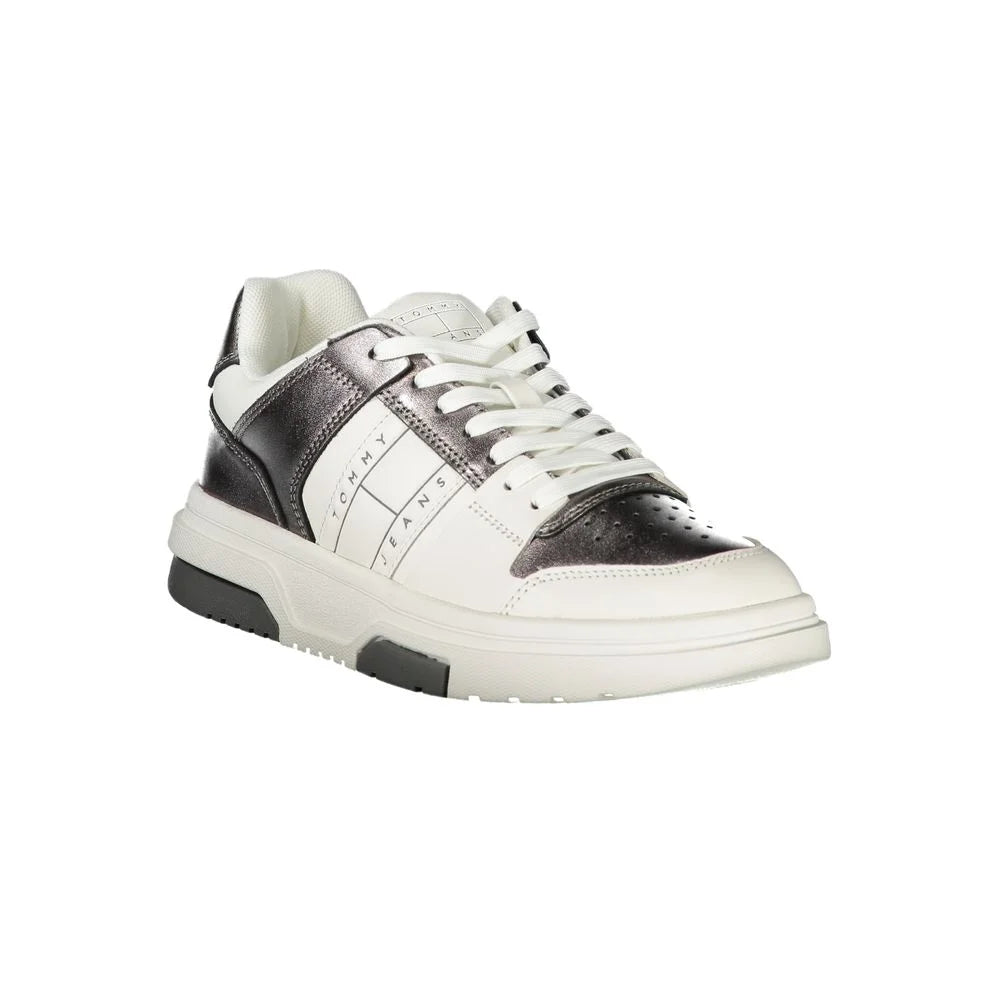 Tommy Hilfiger Sneakers White with Silver Accents for Sporty Glam Style