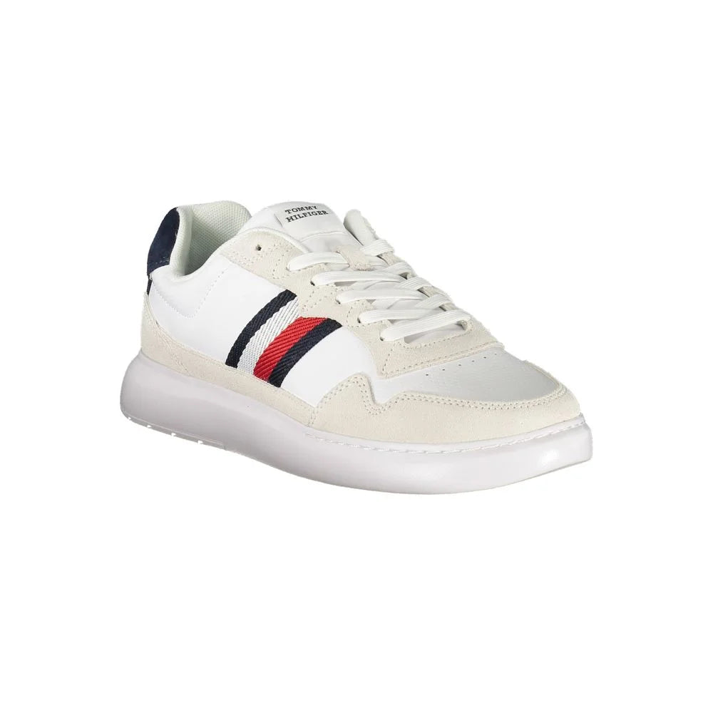 Tommy Hilfiger Sports Shoe Iconic White Sneakers for Effortless Style