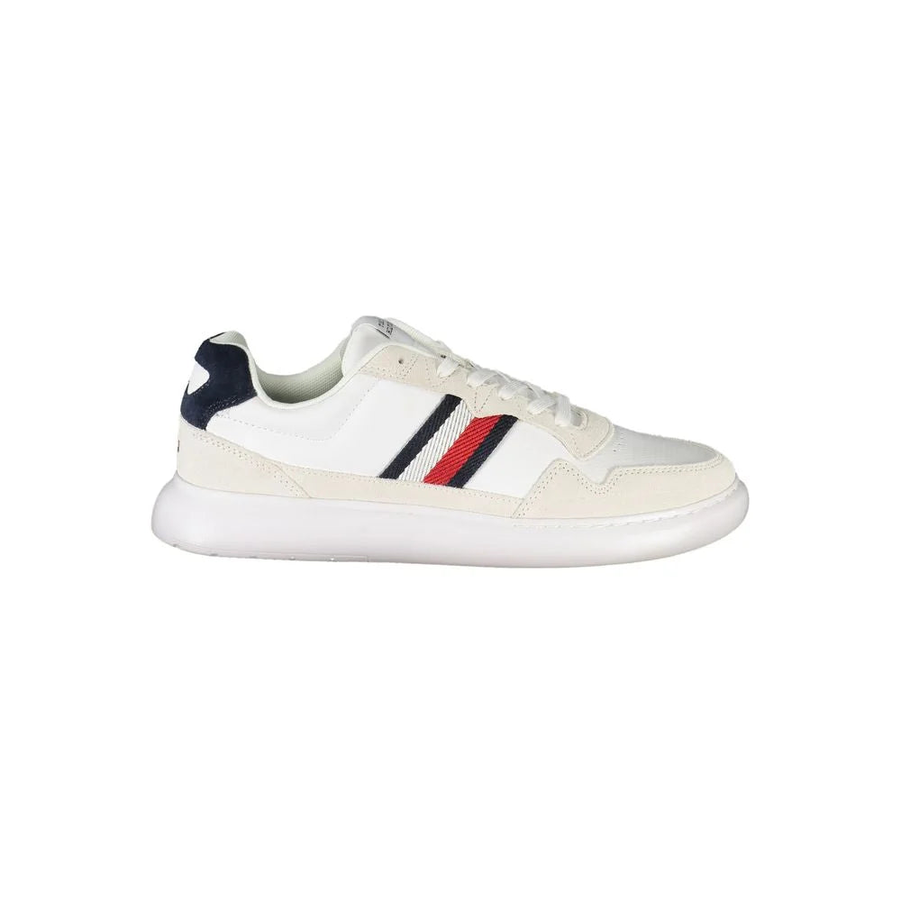 Tommy Hilfiger Sports Shoe Iconic White Sneakers for Effortless Style