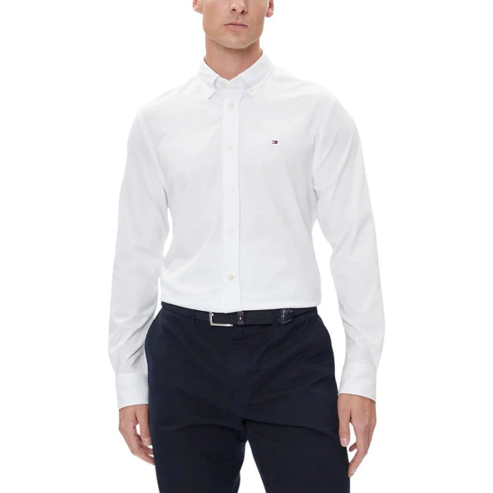 Tommy Hilfiger White Cotton Dress Shirt