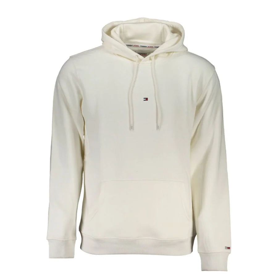 Tommy Hilfiger White Cotton Men Sweater