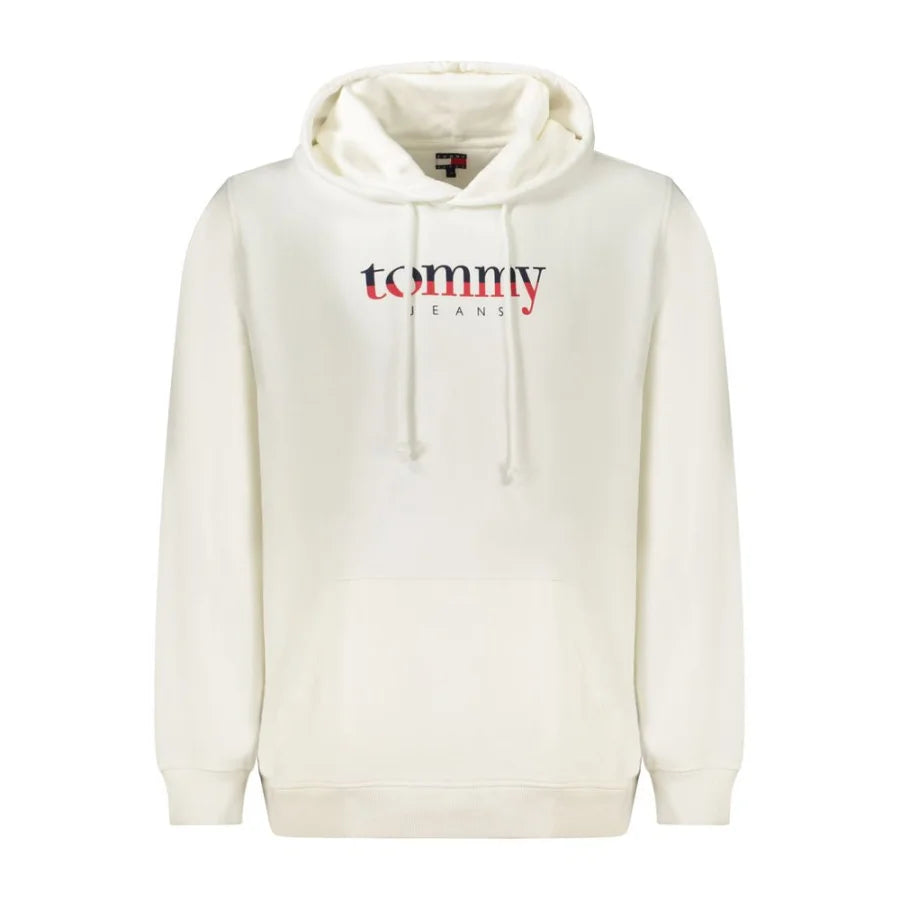 Tommy Hilfiger White Cotton Men Sweatshirt
