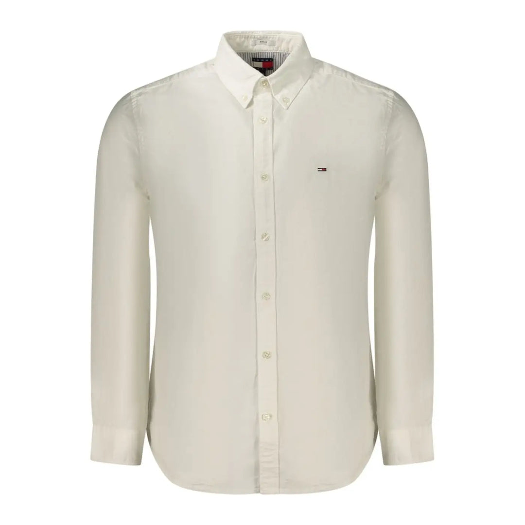 Tommy Hilfiger White Cotton Men’s Shirt