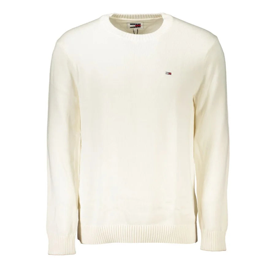 Tommy Hilfiger White Cotton Men’s Sweater