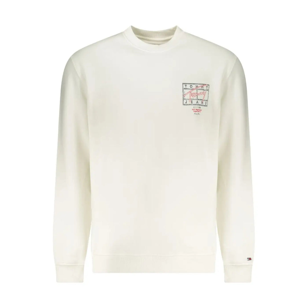 Tommy Hilfiger White Cotton Men’s Sweatshirt