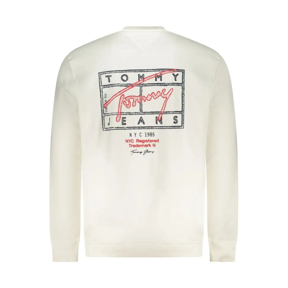 Tommy Hilfiger White Cotton Men’s Sweatshirt