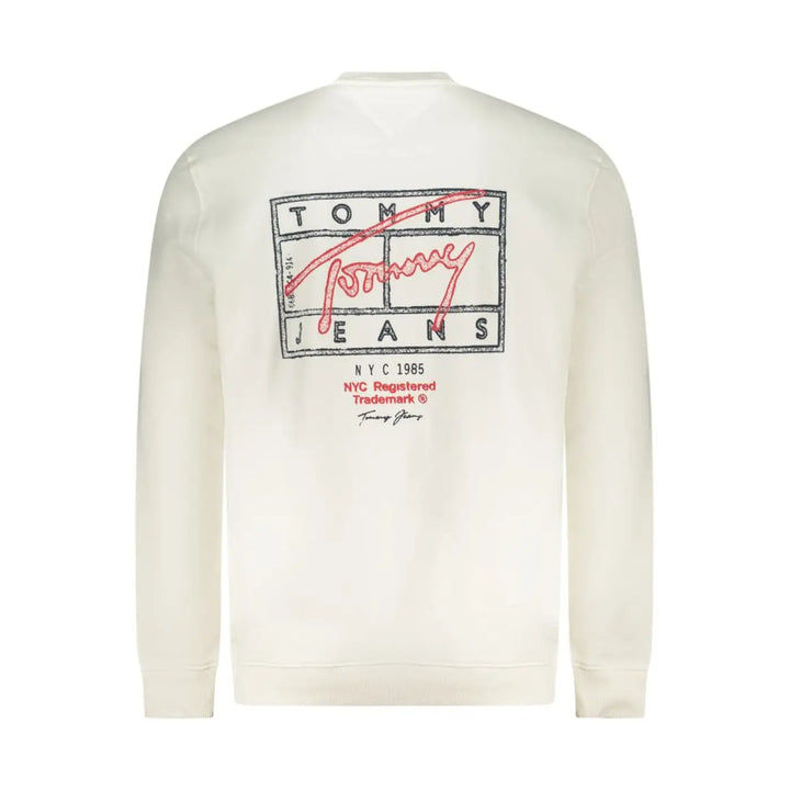 Tommy Hilfiger White Cotton Men’s Sweatshirt