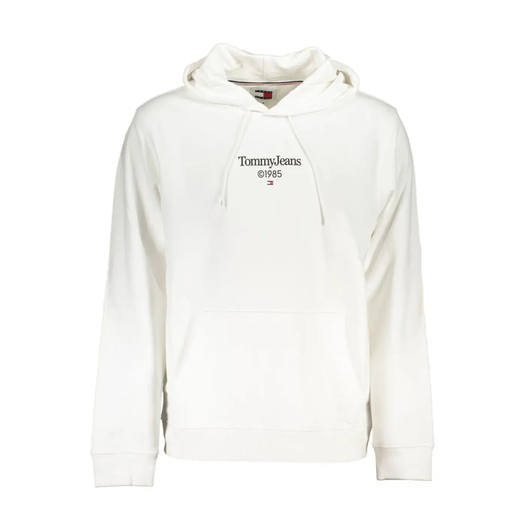 Tommy Hilfiger White Cotton Men’s Sweatshirt with Hood